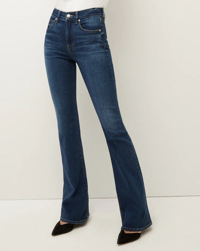 BEVERLY SKINNY-FLARE JEAN - Bright Blue