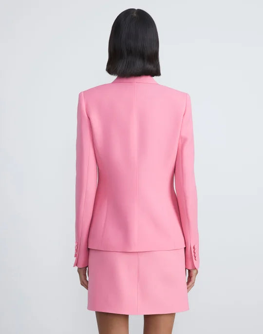 WOOL-SILK CREPE THREE-BUTTON ACADEMY BLAZER - More Colors Available