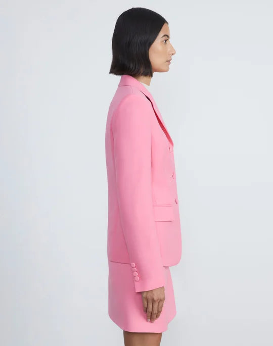 WOOL-SILK CREPE THREE-BUTTON ACADEMY BLAZER - More Colors Available