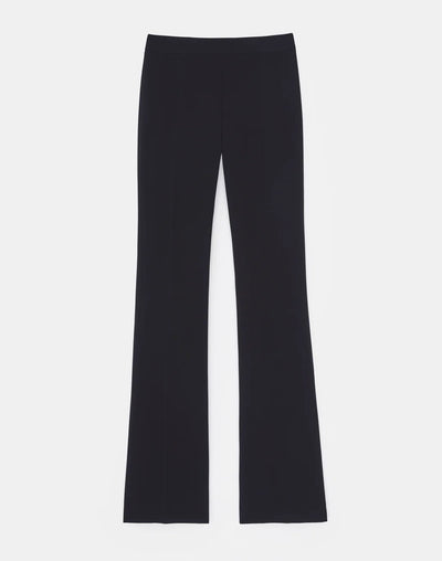 FINESSE CREPE GATES SIDE-ZIP FLARED PANT - Black