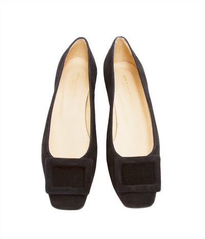 Buckle Shoe - Black Suede