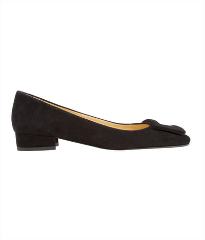 Buckle Shoe - Black Suede